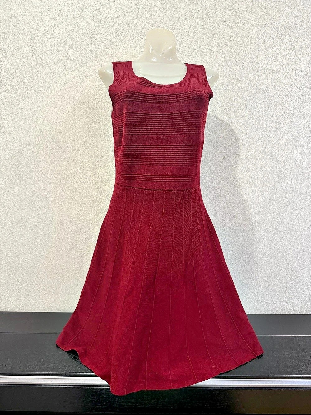 Charter Club Knit Midi Dress Red Small/Petite Small